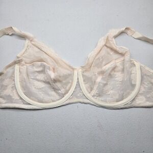 Lilyette Women Bra 36DD Pink Floral 0829 Minimizer Underwired Lace